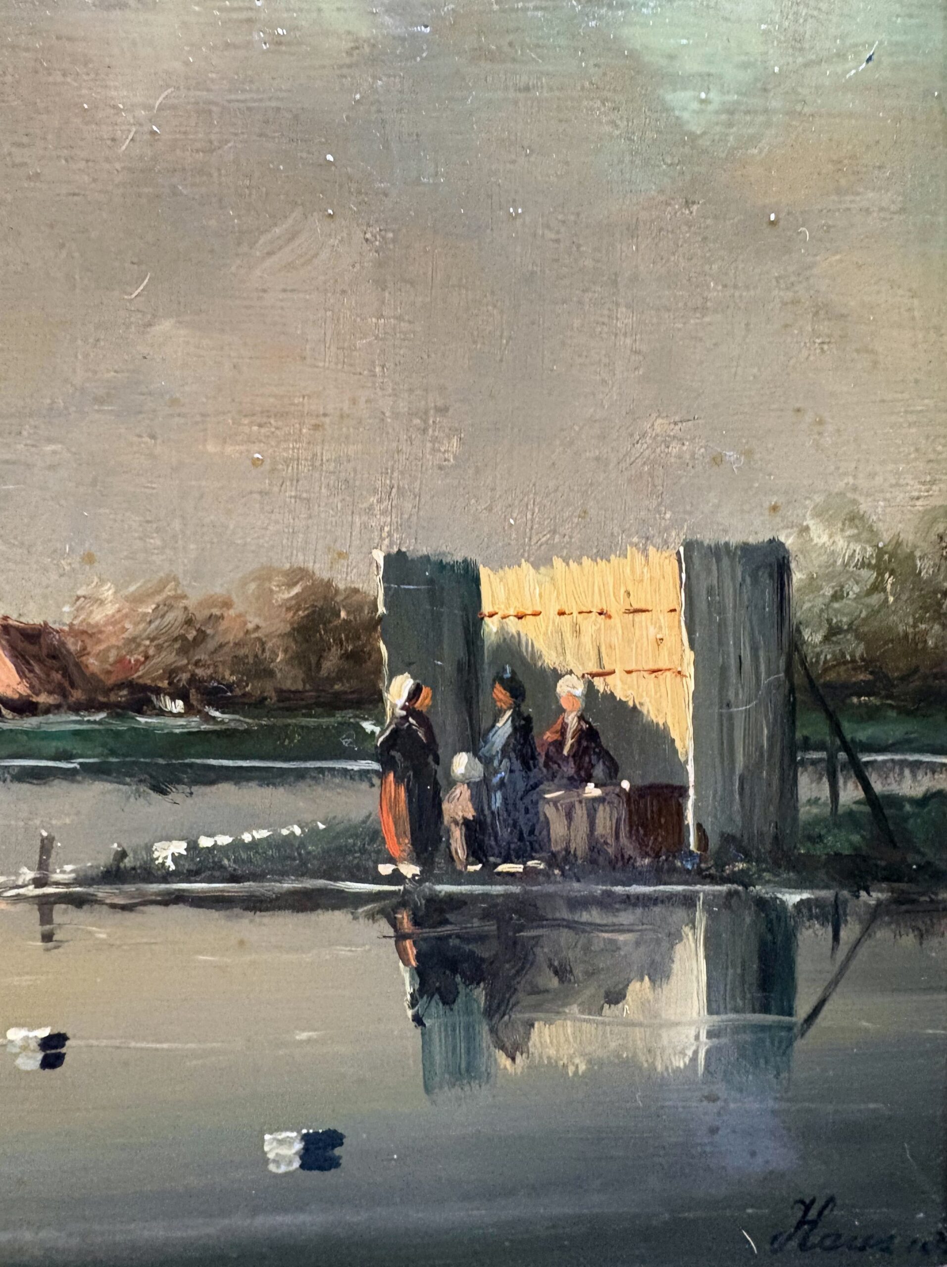 Hendrik Manfried Haus, een vroeg-impressionistisch tafereel
